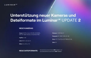 Luminar AI Upd 2 - neue Kameras und Dateiformate