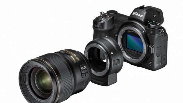 NIKON Z7 mit Adapter FTZ und 28/1.4 | Quelle: Nikon NIKON Z7 mit Adapter FTZ und 28/1.4 | Quelle: Nikon