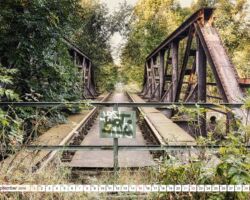 Bahnbrücke über die Gera - <a href="https://wanderstruck.de">© FotoGlut - Michael Stollmann</a> September - Erfurt v2 - © FotoGlut - Michael Stollmann