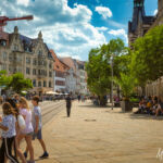 frohes treiben auf dem Anger " Wanderung " Europaplatz Anger " Erfurt von seiner schönsten Seite entdecken. - <a href="https://ms29.de">© Michael Stollmann</a> Anger - © Michael Stollmann
