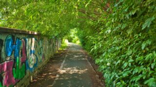 So dunkel ist es gar nicht. - Wanderung " Europaplatz Anger " Erfurt von seiner schönsten Seite entdecken. - <a href="https://ms29.de">© Michael Stollmann</a> dunkle Gasse - © Michael Stollmann