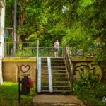die Treppe am Ende - Wanderung " Europaplatz Anger " Erfurt von seiner schönsten Seite entdecken. - <a href="https://ms29.de">© Michael Stollmann</a> Hohle Gasse - © Michael Stollmann