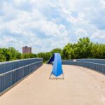 Wanderung " Europaplatz Anger " Erfurt von seiner schönsten Seite entdecken. - <a href="https://ms29.de">© Michael Stollmann</a> Pierre-Mauroy-Brücke - © Michael Stollmann