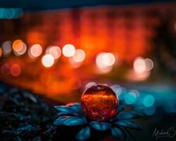 Freihand Nachtaufnahme aus Erfurt. - <a href="https://ms29.de">© Michael Stollmann</a> Lichter der Stadt 2 - © Michael Stollmann